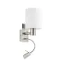 Eglo Wandlamp Pasteri Staal Satijn Nikkel 40 | IP20 - Incl. Spot en Excl. 1x E27