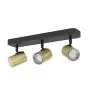 Eglo Plafondlamp Consuma 1 Staal Zwart | IP44 - Geschikt voor 3x GU10 