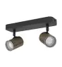Eglo Plafondlamp Consuma 1 Staal Brons Zwart | IP44 - Geschikt voor 2x GU10 