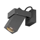 SLV Theo Beugel Wandlamp Aluminium Antraciet | IP65 - Buitenverlichting - Geschikt voor 1x GU10 Max. 7W - Dimbaar