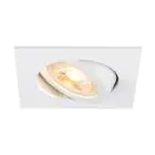 SLV New Tria 68 Spot Aluminium Wit Vierkant | Zaagmaat 68mm - Geschikt voor 1x GU10 