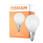 Osram LED Classic LED E14 Peer Filament Mat 1.2W 255lm - 840 Koel Wit | Vervangt 25W
