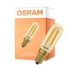Osram Vintage 1906 LED Special Shapes E14 Tubular Amber 4.8W 470lm - 822 Zeer Warm Wit | Dimbaar - Vervangt 40W