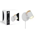 D'Lite Wandlamp Beitem Mat Wit FSC Hout | Geschikt Voor 1x GU10