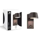 D'Lite Wandlamp Lira Zwart 7W 600lm 830 Warm Wit | IP54 - Bewegingssensor