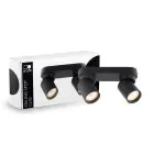 D'Lite Plafond Spot Clio Zwart Kantelbaar| Geschikt voor 2x GU10