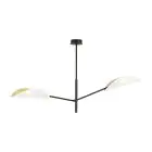 Emibig Plafondlamp Vene Staal Zwart | Geschikt voor 2x E14 - Max 10W