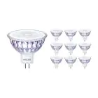 Voordeelpak 10x Philips Master Value LED Spot GU5.3 MR16 5.8W 450lm 60D - 927 Zeer Warm Wit | Beste Kleurweergave - Dimbaar - Vervangt 35W