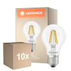 Voordeelpak 10x Ledvance Classic LED E27 Peer Filament Helder 3.4W 470lm - 827 Zeer Warm Wit | Dimbaar - Vervangt 40W