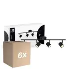 Voordeelpak 6x D'Lite Plafondlamp Trop Zanderig Zwart| Geschikt Voor 4x GU10