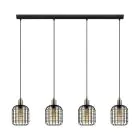 Eglo Hanglamp Chisle Staal Zwart | IP20 - Geschikt voor 4x E27 