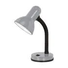 Eglo Tafellamp Basic 1 Staal Zilver | IP20 - Geschikt voor 1x E27 