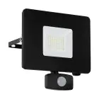 Eglo Wandlamp Faedo 3 Aluminium Zwart 31W 3400lm - 850 Koel Wit | IP44 - Bewegingssensor